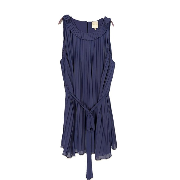 ModCloth Sleeveless Pleated Shift Dress “The Pleat-est Things” in Violet Size 4x - Picture 2 of 15